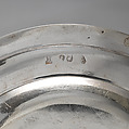 Dinner plate with English arms (one of a group of four), Richard Bayley (British, active 1708–48), Silver, British, London