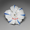Porcelain flower (one of a set of nine), Soft-paste porcelain, French