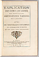 Explication des cent estampes qui représentent différentes nations du Levant avec de nouvelles estampes de cérémonies Turques qui ont aussi leurs explications, Le Hay (French), Paper: engraved and hand colored; bound in red morocco leather, French