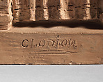 Egyptian Goddess, Clodion (Claude Michel) (French, Nancy 1738–1814 Paris), Painted terracotta, French
