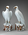 Eagle (one of a pair), Meissen Manufactory (German, 1710–present), Hard-paste porcelain with cold-painted decoration, German, Meissen after Japanese model