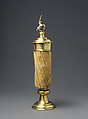 Covered Goblet, Narwhal tooth, gilded silver, and enamel, German