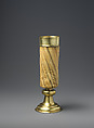 Covered Goblet, Narwhal tooth, gilded silver, and enamel, German