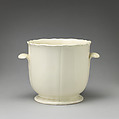 Ice pail (one of a pair), Wedgwood and Bentley (British, Etruria, Staffordshire, 1769–1780), Creamware (glazed earthenware), British, Etruria, Staffordshire
