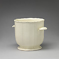 Ice pail (one of a pair), Josiah Wedgwood and Sons (British, Etruria, Staffordshire, 1759–present), Creamware (glazed earthenware), British, Etruria, Staffordshire
