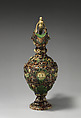 Ewer with female figure, Joseph Landais (French, Tours, Calle-Guérand, Touraine, France 1800–1883 Tours, France), Glazed earthenware, French, Tours