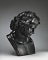 Bust of Bacchus, Josiah Wedgwood and Sons (British, Etruria, Staffordshire, 1759–present), Black basaltware, British, Stoke-on-Trent, Staffordshire