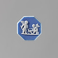 Two putti working, Josiah Wedgwood and Sons (British, Etruria, Staffordshire, 1759–present), Jaspareware (unglazed stoneware), British, Etruria, Staffordshire