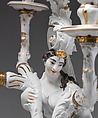 Five-light candelabrum, Meissen Manufactory (German, 1710–present), Hard-paste porcelain, German, Meissen