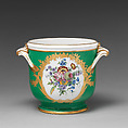 Half-bottle cooler (seau à demi-bouteille) (one of two) (part of a service), Sèvres Manufactory (French, 1740–present), Soft-paste porcelain, French, Sèvres