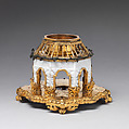 Pair of incense burners, Hard-paste porcelain, gilt-bronze mounts, Chinese with French mounts