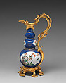 Triple gourd vase (one of a pair), Hard-paste porcelain, gilt-bronze mounts, Chinese with French mounts