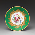 Saucer (one of nine) (part of a service), Sèvres Manufactory (French, 1740–present), Soft-paste porcelain, French, Sèvres