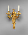 Wall light (bras de lumière) (one of a pair), Robert Joseph Auguste French, Gilded bronze, French, Paris