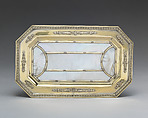 Tray, André Aucoc, Silver gilt, mother-of-pearl, French, Paris