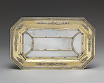 Tray, André Aucoc, Silver gilt, mother-of-pearl, French, Paris
