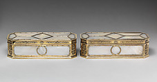 Rectangular box, André Aucoc, Silver gilt, mother-of-pearl, French (Paris)