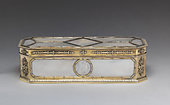 Rectangular box, André Aucoc, Silver gilt, mother-of-pearl, French (Paris)