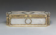 Rectangular box, André Aucoc, Silver gilt, mother-of-pearl, French (Paris)