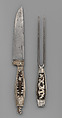Fork, Steel, silver, leather or wood, Southern German