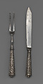 Table fork and knife, Steel, silver, Spanish, Valencia