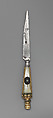 Table knife, Steel, mother-of-pearl, gilt bronze, paste, Italian