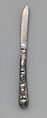 Clasp knife, Steel, bronze, mother-of-pearl, silver, Italian, Savoy or French, Savoy
