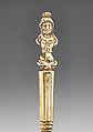Table knife, Steel, gilt bronze, possibly Southern German