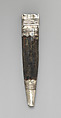 Sheath, Leather, silver, possibly German
