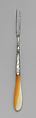 Fruit fork, Steel, mother-of-pearl (?), French