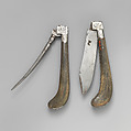 Folding table fork, Steel, silver, Southern German or Swiss