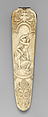 Tobacco rasp, Ivory, copper mounts, French