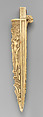 Case for knife and sharpener with represntation of the Three Graces, Ivory, French