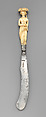 Knife, Ephraim How (British, 1652–1720) or, Steel, ivory, British