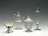 Jar with cover, Glass, Italian, Venice (Murano)