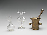 Bottle (Kuttrolf), Glass, German
