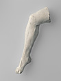 Study of a leg, Auguste Rodin (French, Paris 1840–1917 Meudon), Cast plaster, French