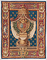 Portiere with the Chauvelin arms from a set called a Chancellerie, Claude Audran III (French, Lyons 1658–1734 Paris), Wool, silk (21-23 warps per inch, 8-9 per cm.), French, Paris