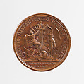 Young Louis XIV: Arras Liberated from Siege by the Spanish Army, Medalist: Jean Mauger (French, 1648–1722), Bronze, French