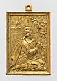The Penitence of Saint Peter, Gilt bronze, Spanish