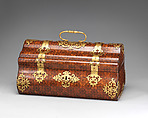 Box, Alphonse Giroux & Cie., Paris (ca. 1775–1848), Wood veneered with parquetry of tulipwood and kingwood, gilt bronze, modern silk lining trimmed with metal thread, French