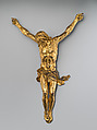 Corpus from a crucifix, Probably Unknown German artist active in Italy, Bronze, gilt, Probably Italian