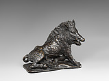 Wild Boar, Probably after Giovanni Francesco Susini (Italian, Florence 1585–1653 Florence), Bronze, Italian, Florence