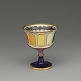 Goblet and saucer, Imperial Porcelain Manufactory  (Vienna, 1744–1864), Hard-paste porcelain, Austrian, Vienna