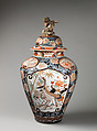 Baluster-shaped vase (part of an assembled garniture), Porcelain, Japanese, for export market (Hizen ware, Imari type)