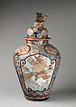 Baluster-shaped vase (part of an assembled garniture), Porcelain, Japanese, for export market (Hizen ware, Imari type)