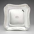 Square dish (one of a pair), Silver, French, Paris