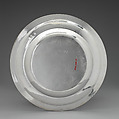 Plate (one of a set of twelve), Thomas Farren (British, active ca. 1707–d. 1743), Silver, British, London