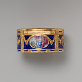 Snuffbox, Jean-Baptiste Beckers (master 1753, active 1793), Gold, enamel, French, Paris