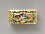 Snuffbox, Jean Ducrollay (French, born 1709, master 1734, recorded 1760), Gold, enamel, French, Paris
